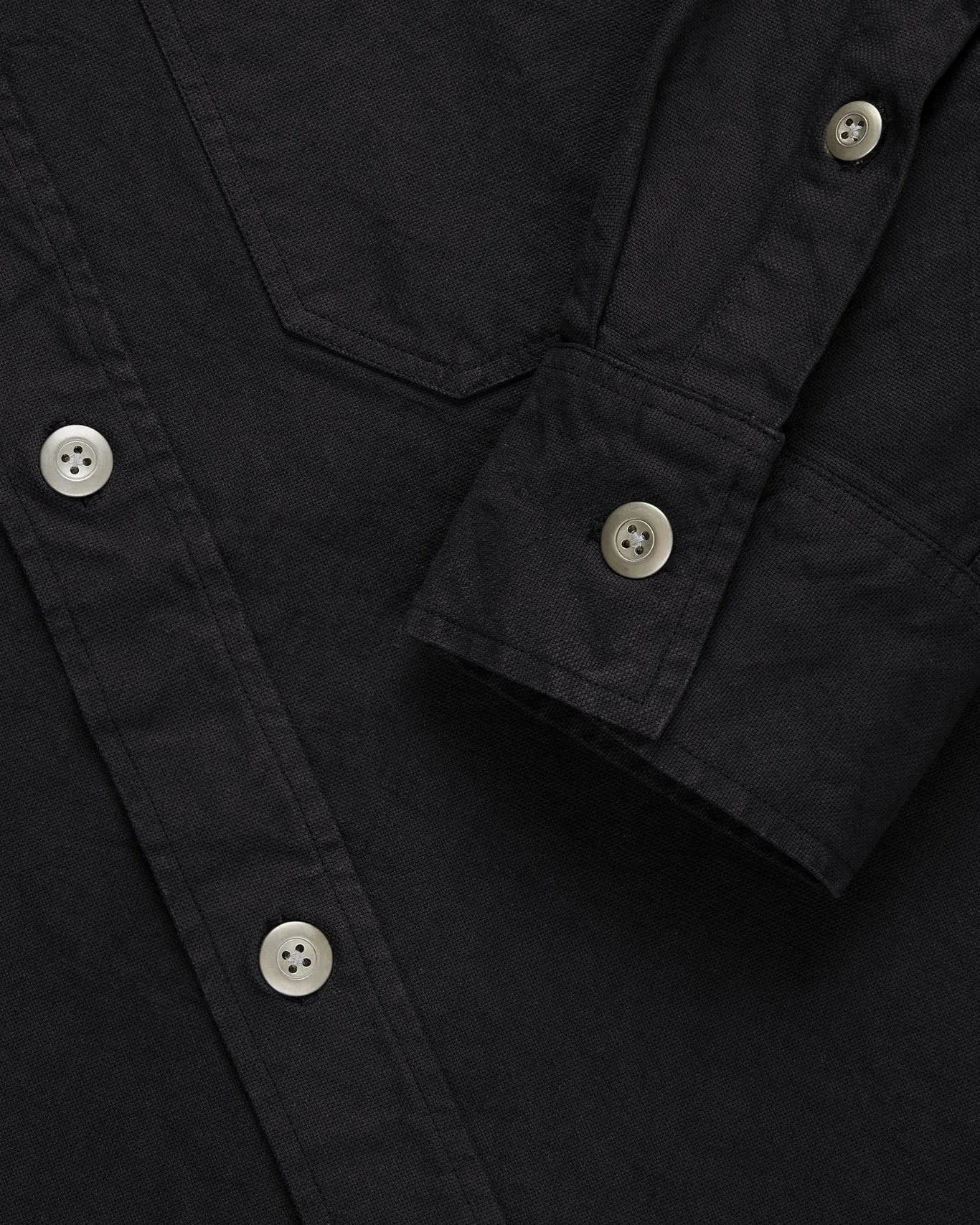 3sixteen Utility Shirt - Black Stonewashed Canvas