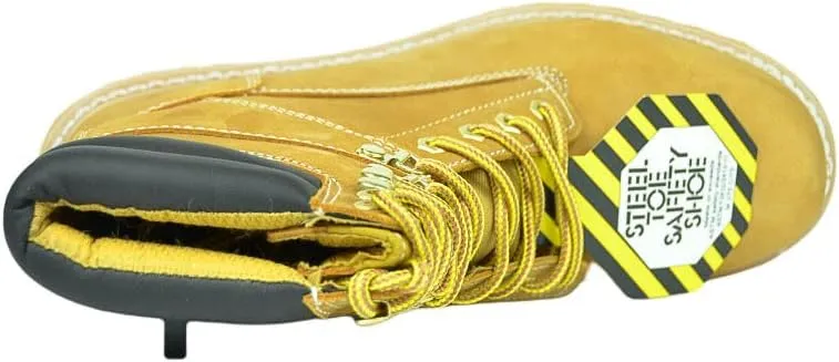 8'' WHEAT MEN'S WORK BOOTS/CONSTRUCTION BOOTS