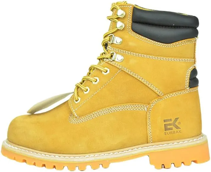 8'' WHEAT MEN'S WORK BOOTS/CONSTRUCTION BOOTS