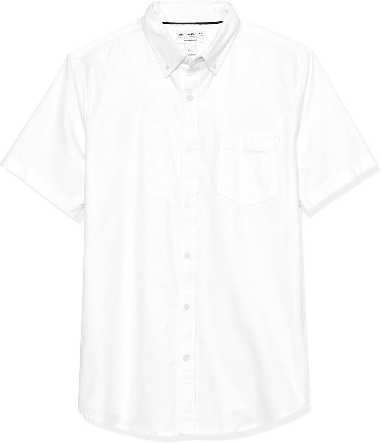 Amazon Essentials Men's Slim-Fit Short Sleeve Stretch Oxford Shirt with Pocket