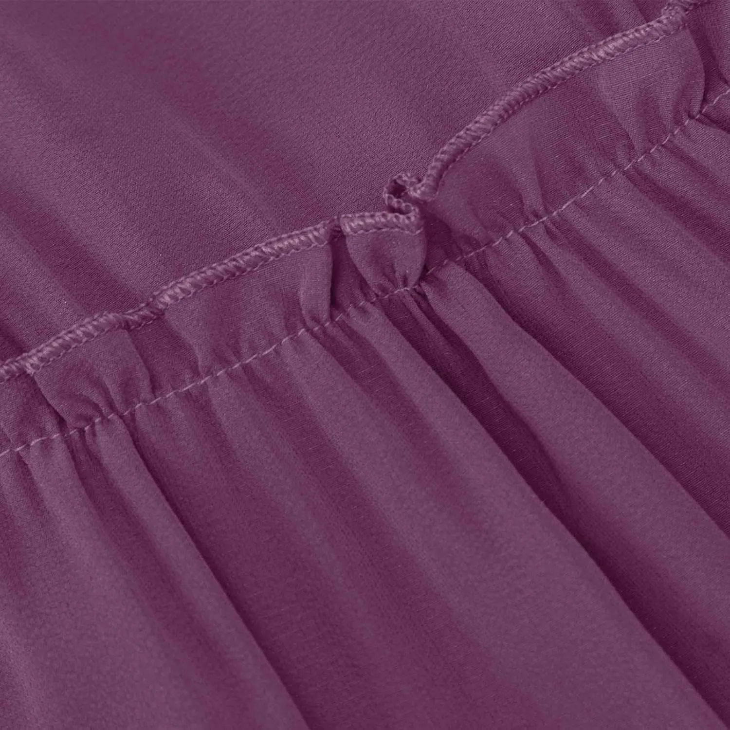 Boho Skirts for Women 2025 Summer Trendy High Waist Ruffle Maxi Skirt Casual Flowy Solid Pleated Skirt with Pockets