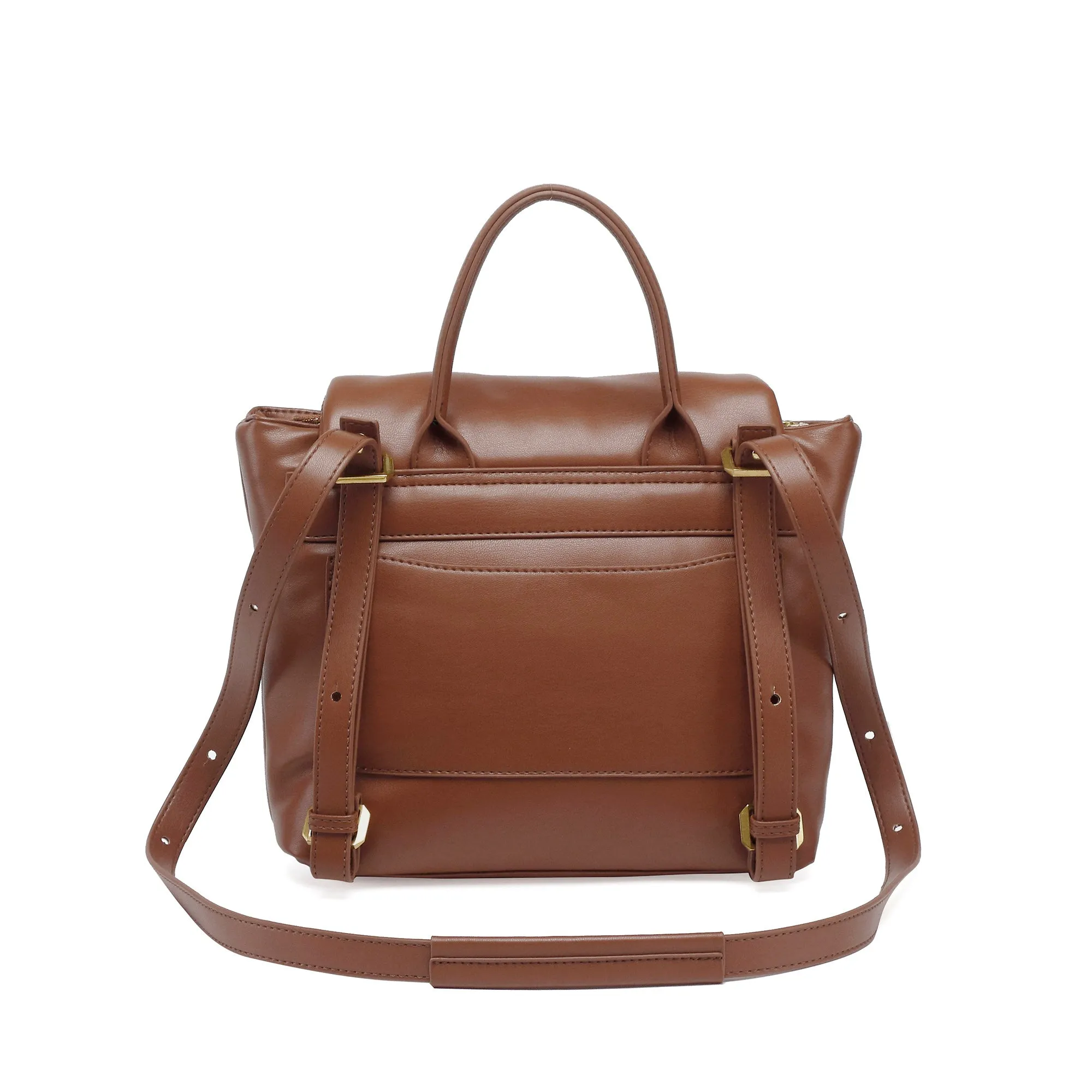 Bubbly Flap Backpack | Chestnut