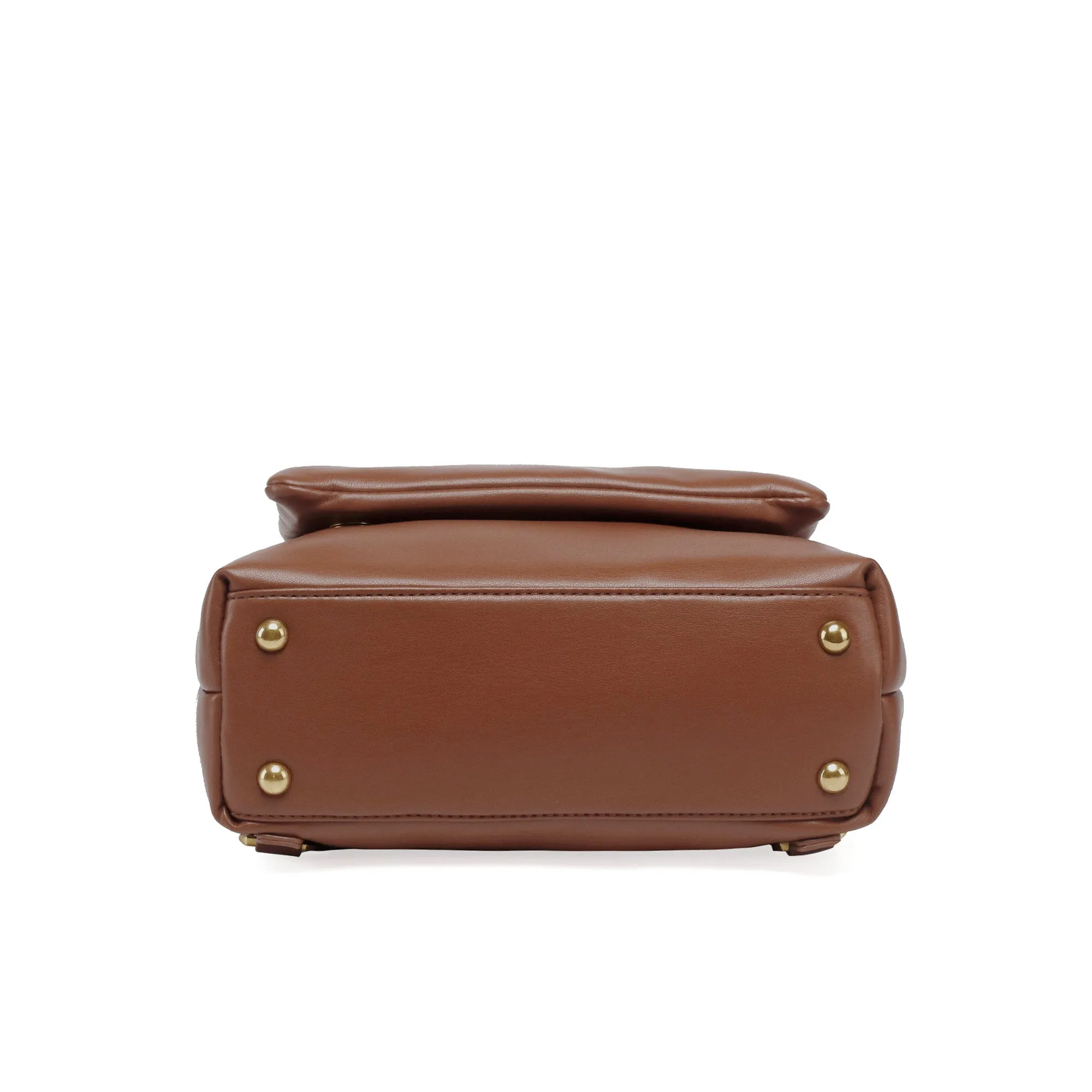 Bubbly Flap Backpack | Chestnut