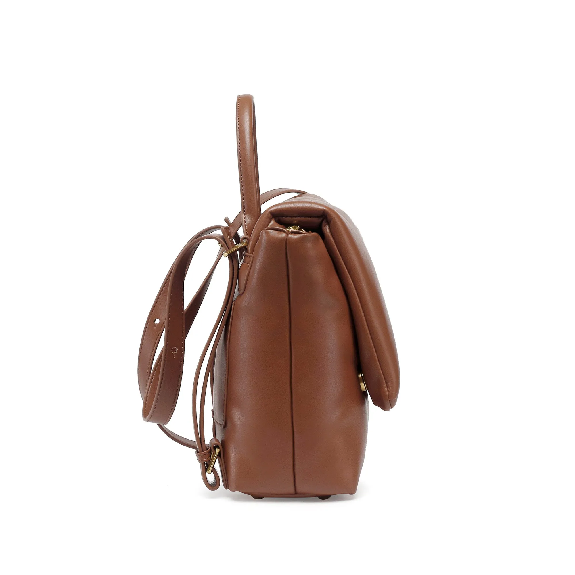 Bubbly Flap Backpack | Chestnut
