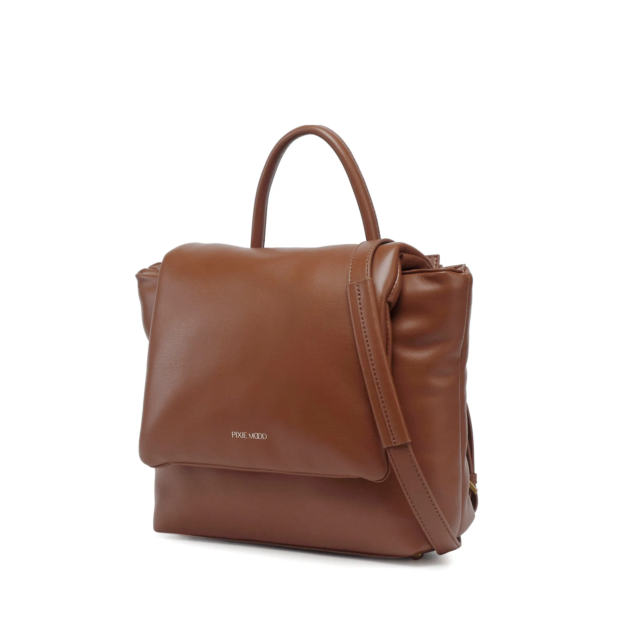 Bubbly Flap Backpack | Chestnut