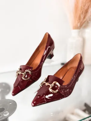 Ex Victoria Heel - Burgundy