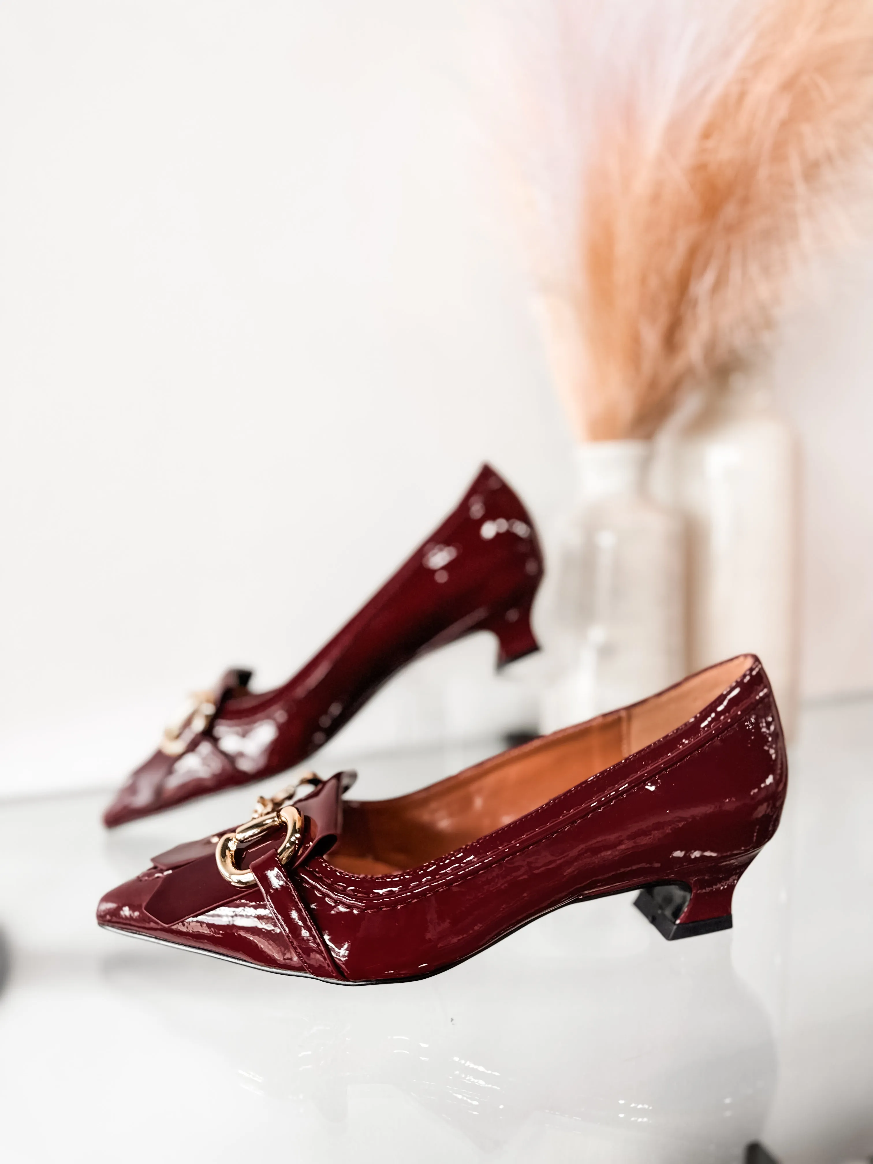 Ex Victoria Heel - Burgundy