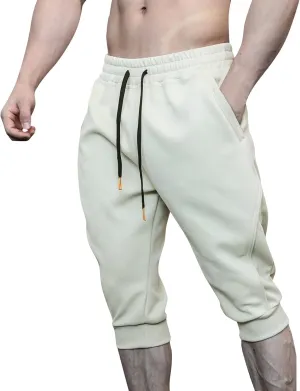 FZVYD Stretch Chinos Mens Joggers Cargo Pants Fashion Casual Sweatpants Work Pants Drawstring Loose Trousers with Pockets