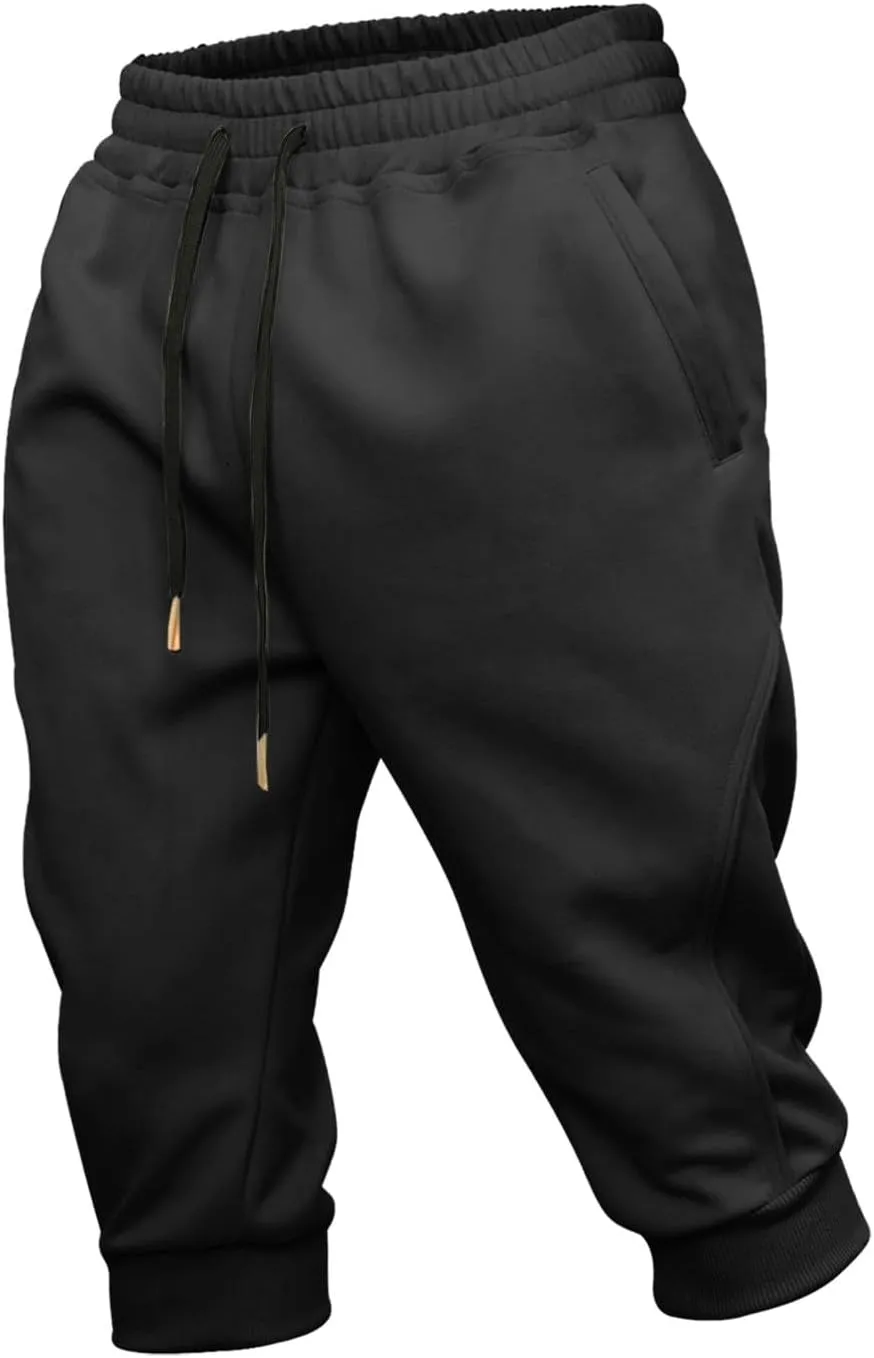 FZVYD Stretch Chinos Mens Joggers Cargo Pants Fashion Casual Sweatpants Work Pants Drawstring Loose Trousers with Pockets