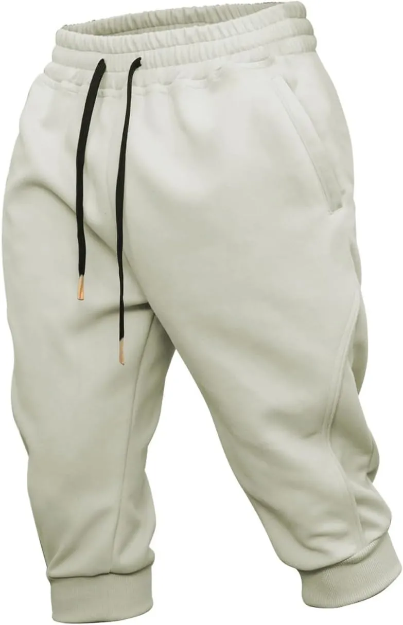 FZVYD Stretch Chinos Mens Joggers Cargo Pants Fashion Casual Sweatpants Work Pants Drawstring Loose Trousers with Pockets