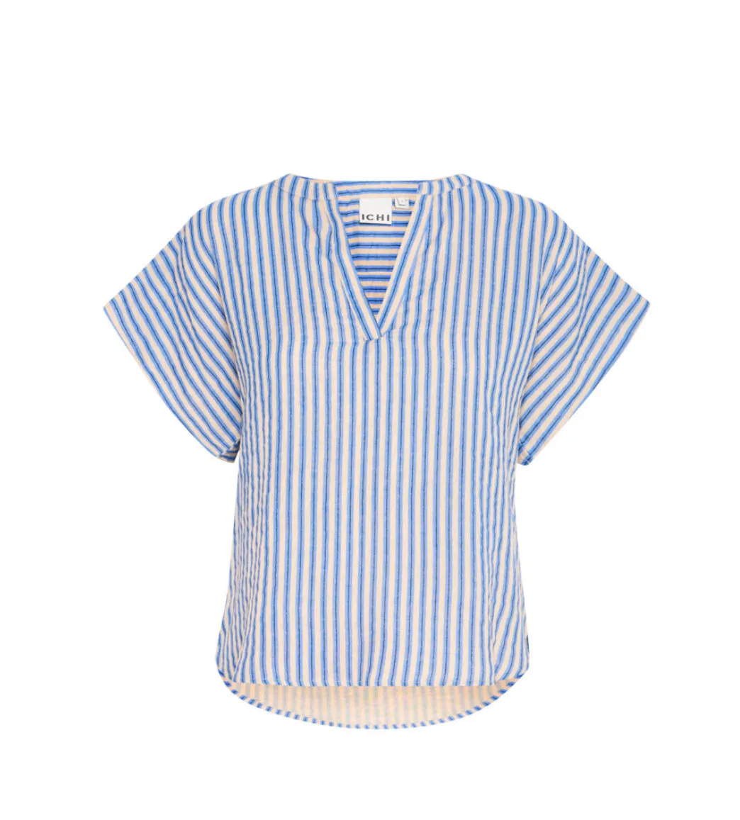 ICHI Foxa Striped SS Blouse