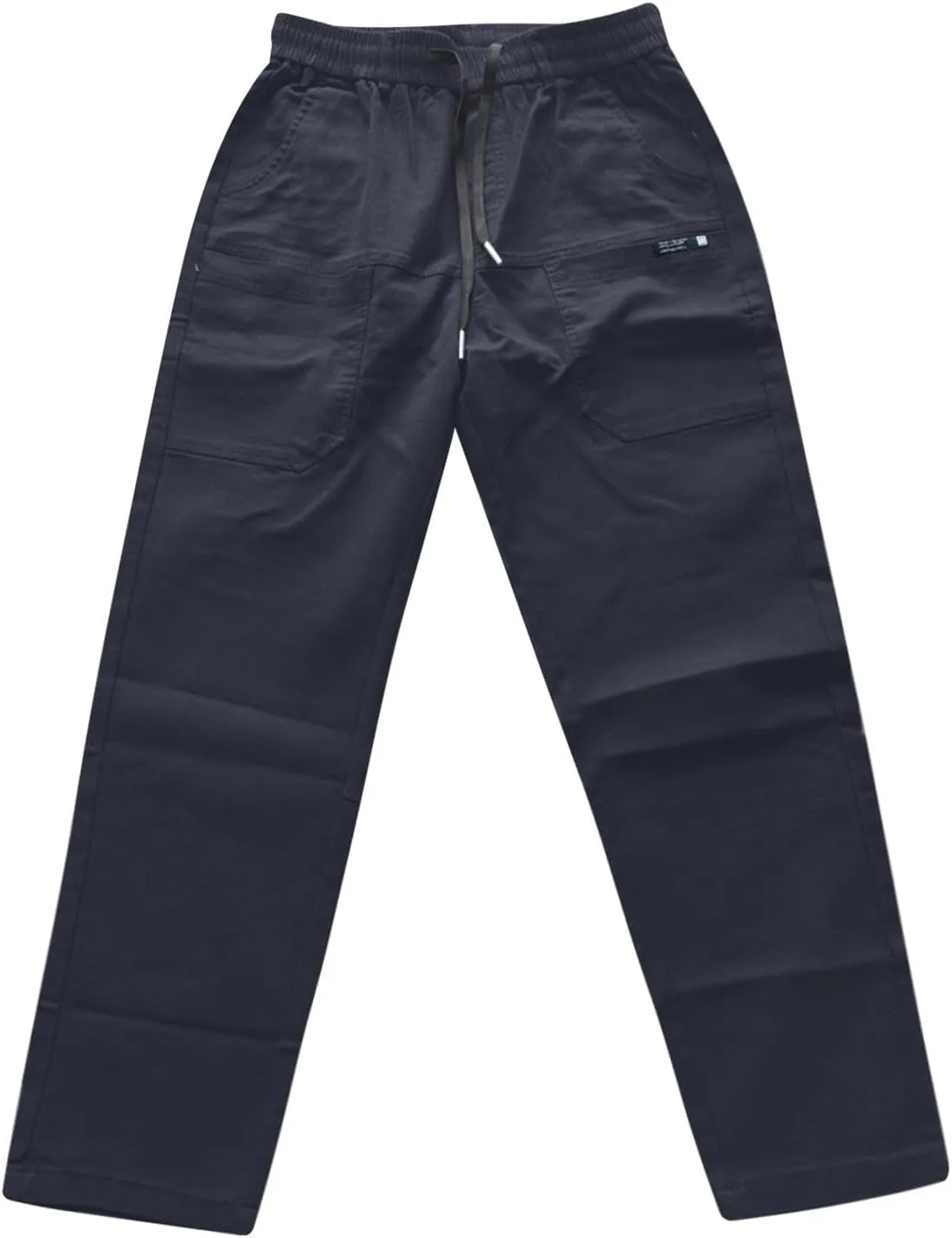 Mens Cargo Pants Slim Fit Multipants - High Stretch Multi-Pocket Durable Cargo Pants Drawstring Tapered Chinos Work Pant