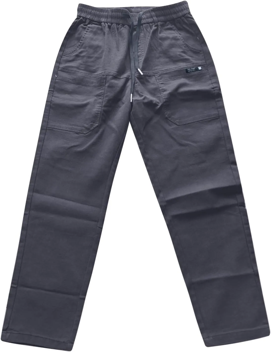 Mens Cargo Pants Slim Fit Multipants - High Stretch Multi-Pocket Durable Cargo Pants Drawstring Tapered Chinos Work Pant