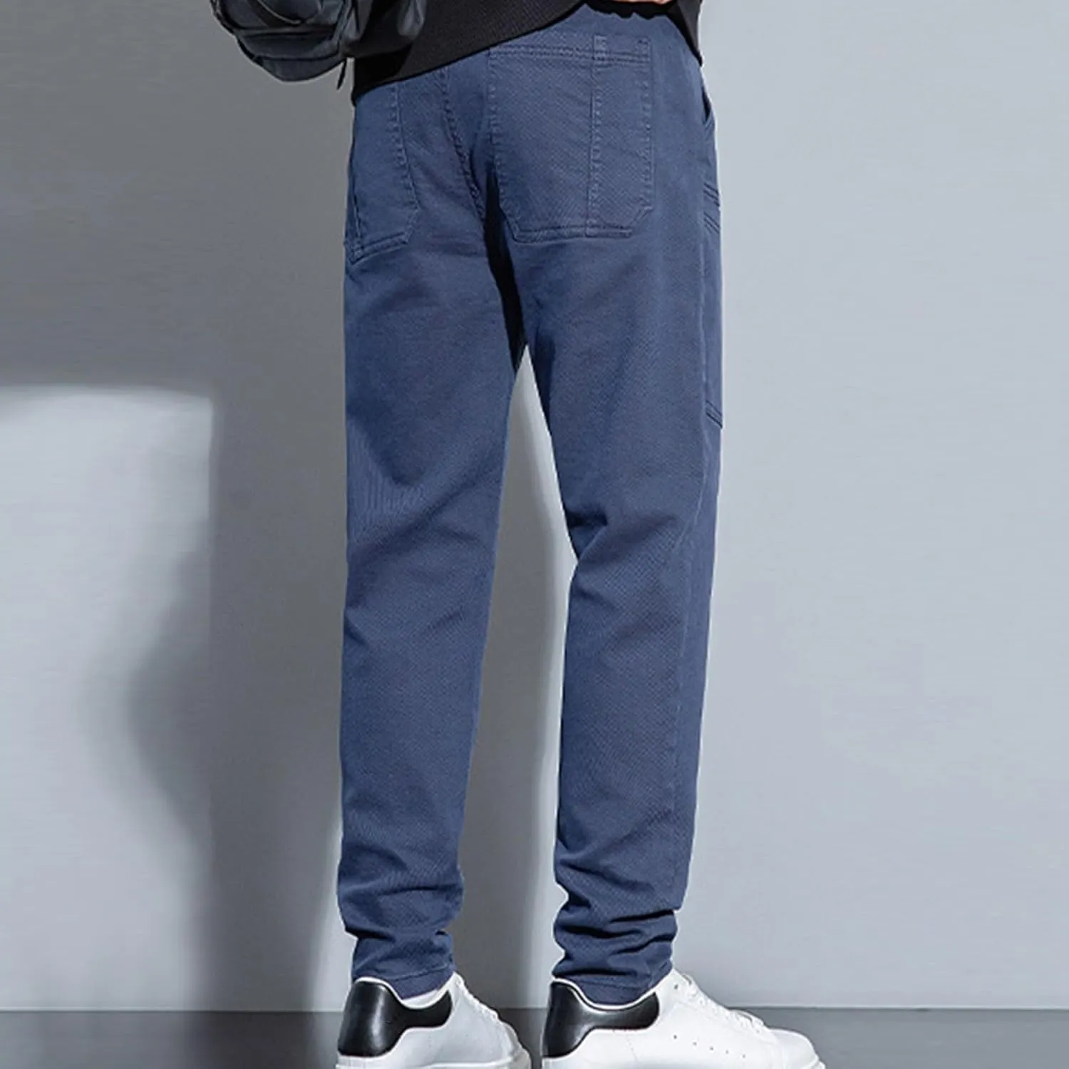 Mens Cargo Pants Slim Fit Multipants - High Stretch Multi-Pocket Durable Cargo Pants Drawstring Tapered Chinos Work Pant
