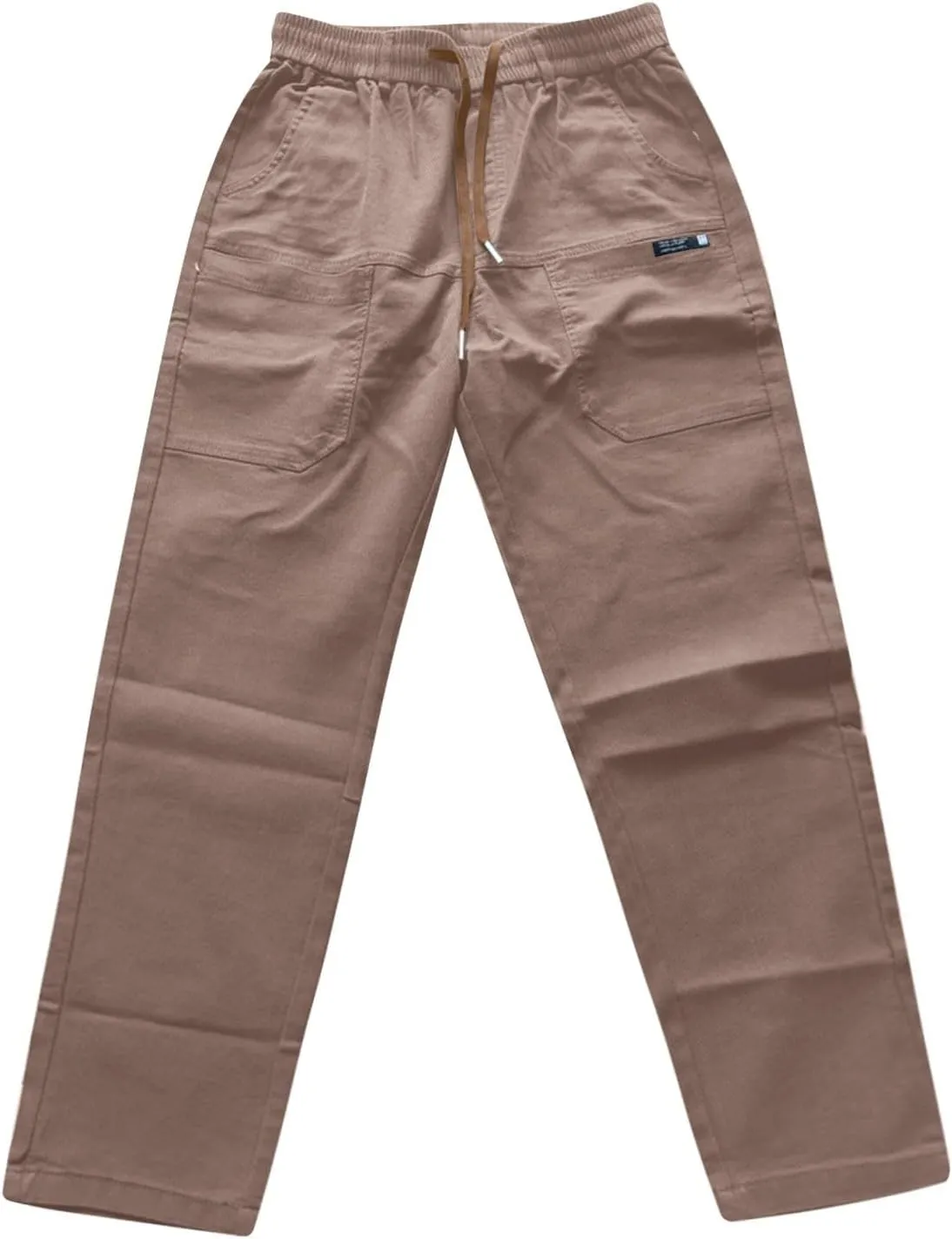 Mens Cargo Pants Slim Fit Multipants - High Stretch Multi-Pocket Durable Cargo Pants Drawstring Tapered Chinos Work Pant