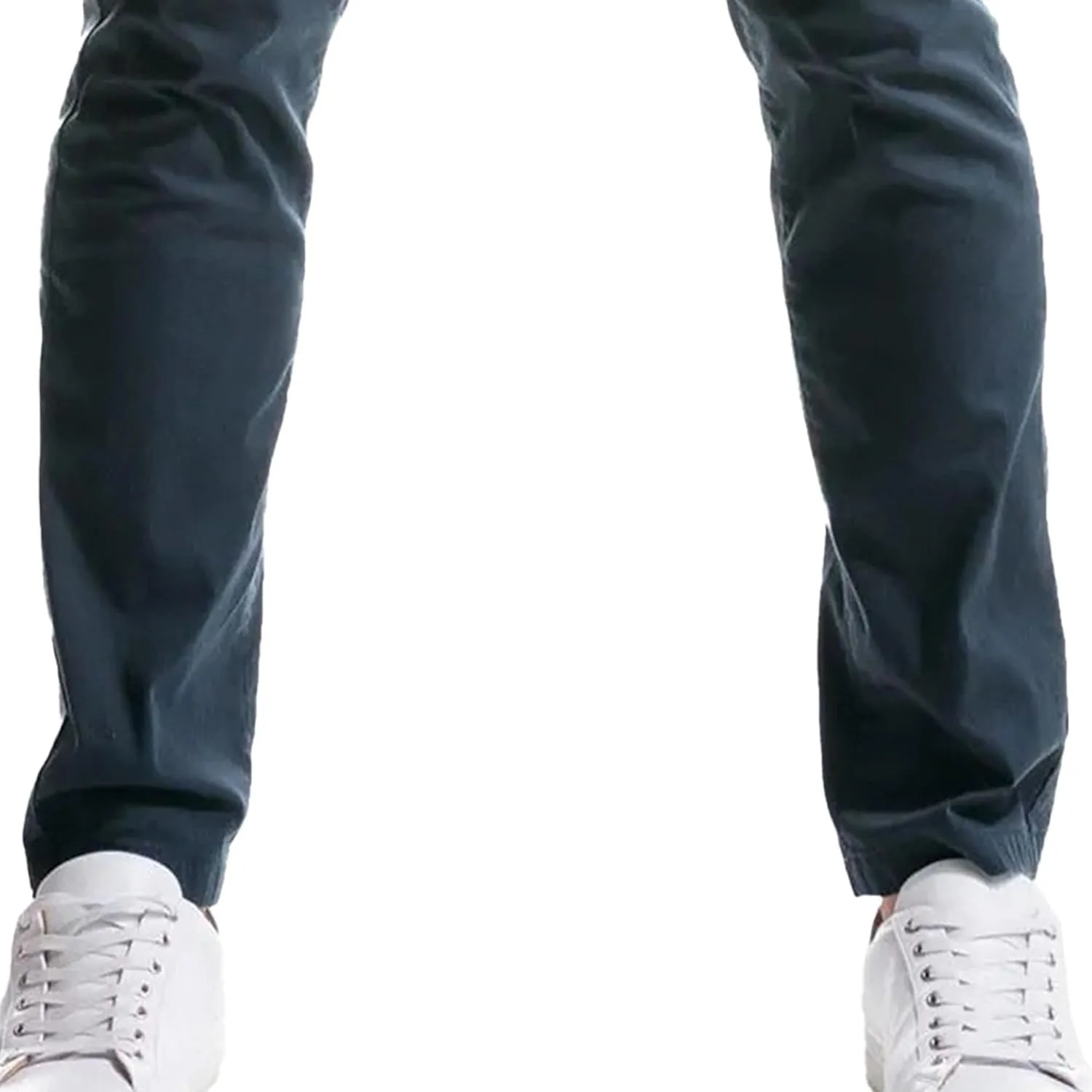 Men's Casual Skinny Tapered Chinos Stretch Business Comfy Slack Trendy Work Athletic Pants with Pockets