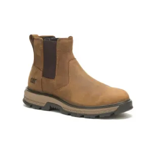 Mens Caterpillar Exposition Chelsea Boot  Classic Work Boot, Modern Comfort