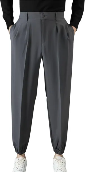 Mens Dress Pants Stretch Tapered Golf Joggers with Belt Loops Slim Fit Casual Business Travel Work Sweatpants 2025