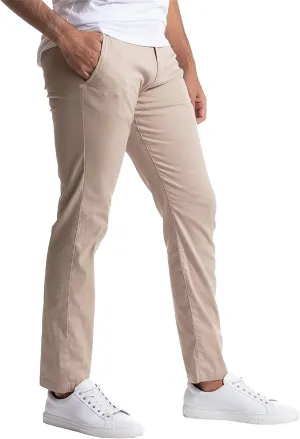 Men's Stretch Fashion Comfy Slack Casual Skinny Tapered Chinos Trendy Work Athletic Pants with Pockets