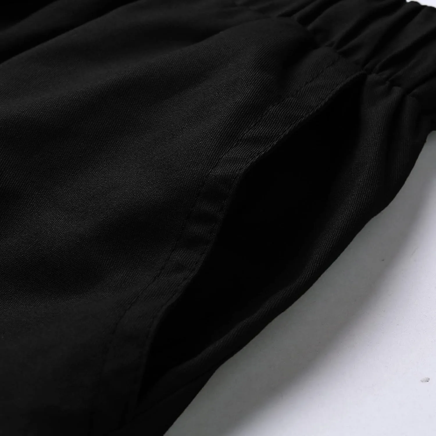 Mens Workout Cargo Sweatpants Pro-Active Performance Fleece Cargo Sweatpants Relax Fit Bungee Cord Open Bottom Mens