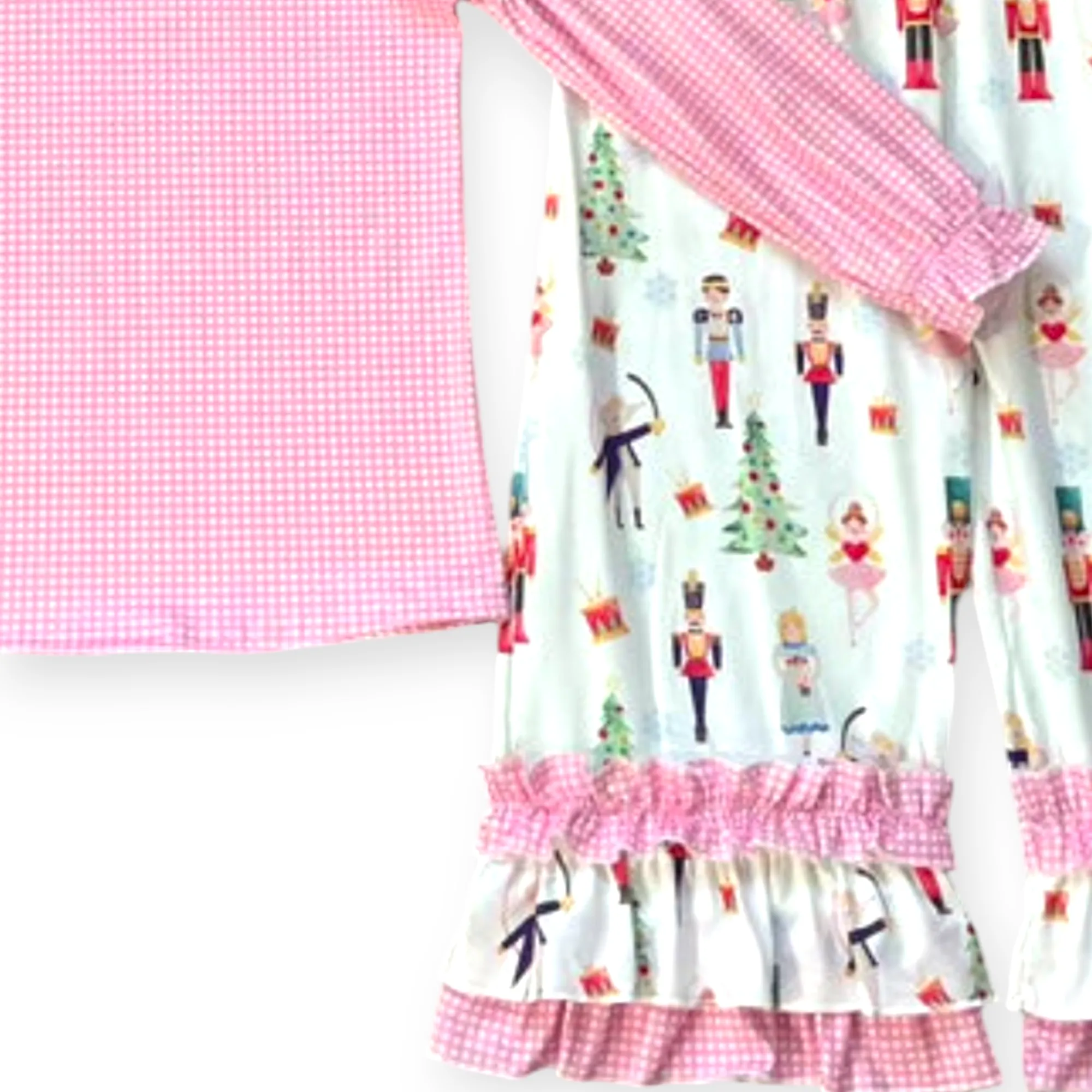 nutcracker overalls romper & layering shirt