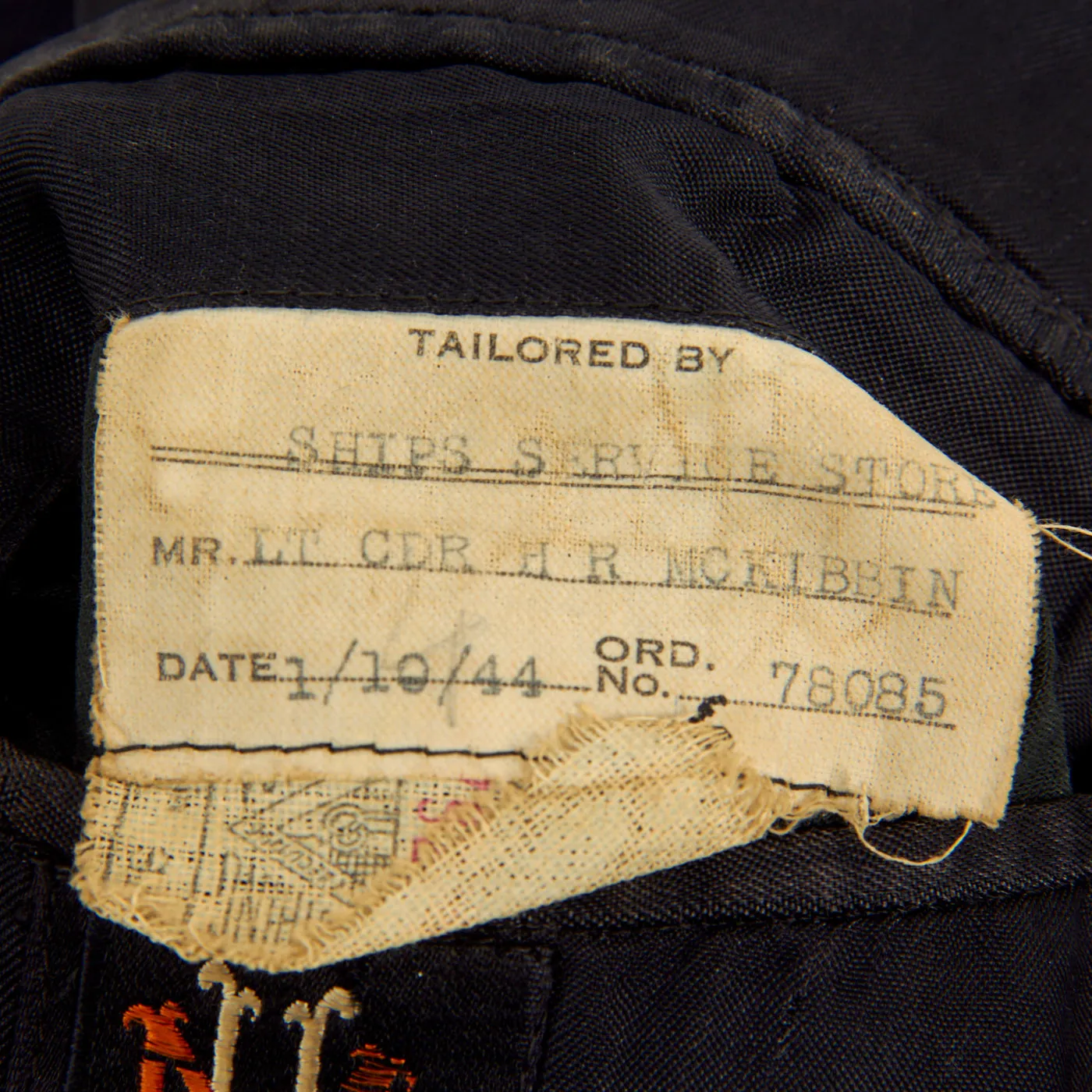 Original U.S. WWII Named Pearl Harbor Stationed US Naval Pilot Lt. Commander Hugh McKibbin Uniform Jacket Grouping - Dated November 1941