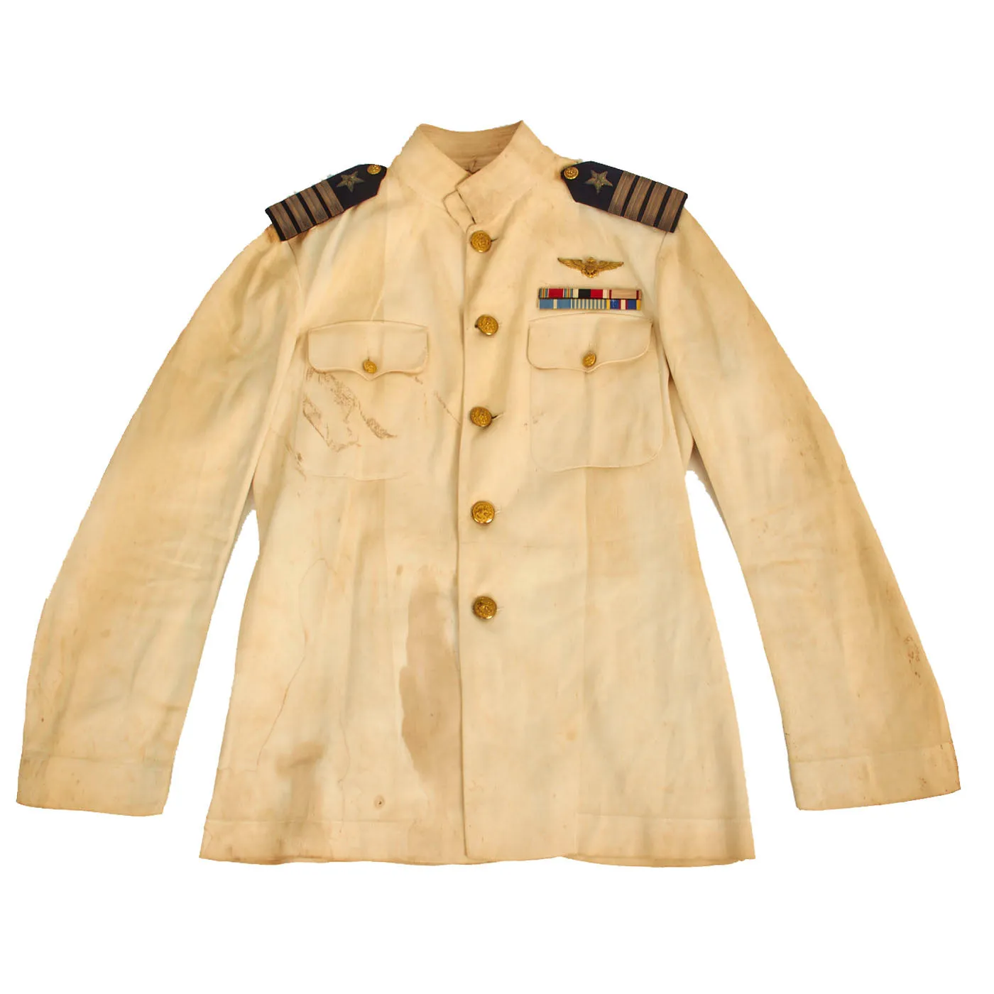 Original U.S. WWII Named Pearl Harbor Stationed US Naval Pilot Lt. Commander Hugh McKibbin Uniform Jacket Grouping - Dated November 1941