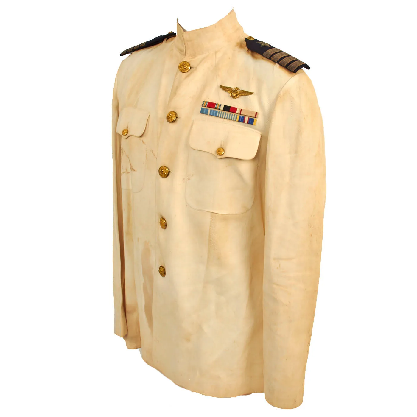 Original U.S. WWII Named Pearl Harbor Stationed US Naval Pilot Lt. Commander Hugh McKibbin Uniform Jacket Grouping - Dated November 1941