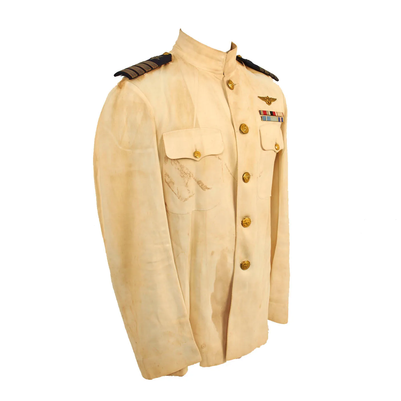 Original U.S. WWII Named Pearl Harbor Stationed US Naval Pilot Lt. Commander Hugh McKibbin Uniform Jacket Grouping - Dated November 1941