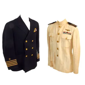 Original U.S. WWII Named Pearl Harbor Stationed US Naval Pilot Lt. Commander Hugh McKibbin Uniform Jacket Grouping - Dated November 1941