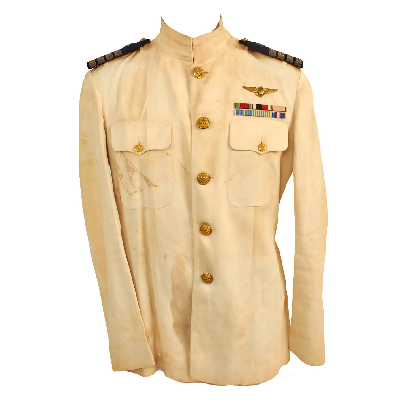 Original U.S. WWII Named Pearl Harbor Stationed US Naval Pilot Lt. Commander Hugh McKibbin Uniform Jacket Grouping - Dated November 1941