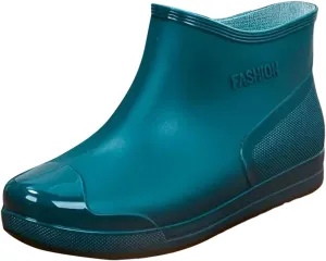 Rain Boots for Women Waterproof Ankle Wellies Rain Boots Garden Shoes Outdoor Work Boot for Hunting Gardening Farming
