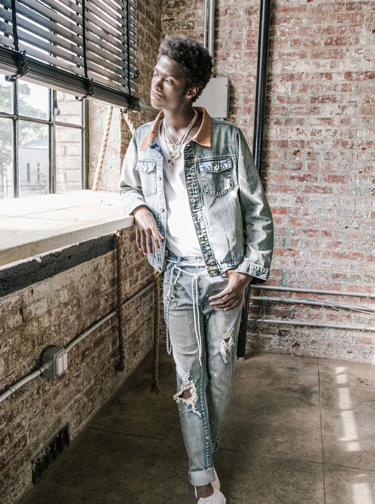 Song of Birds Vintage Denim Jacket