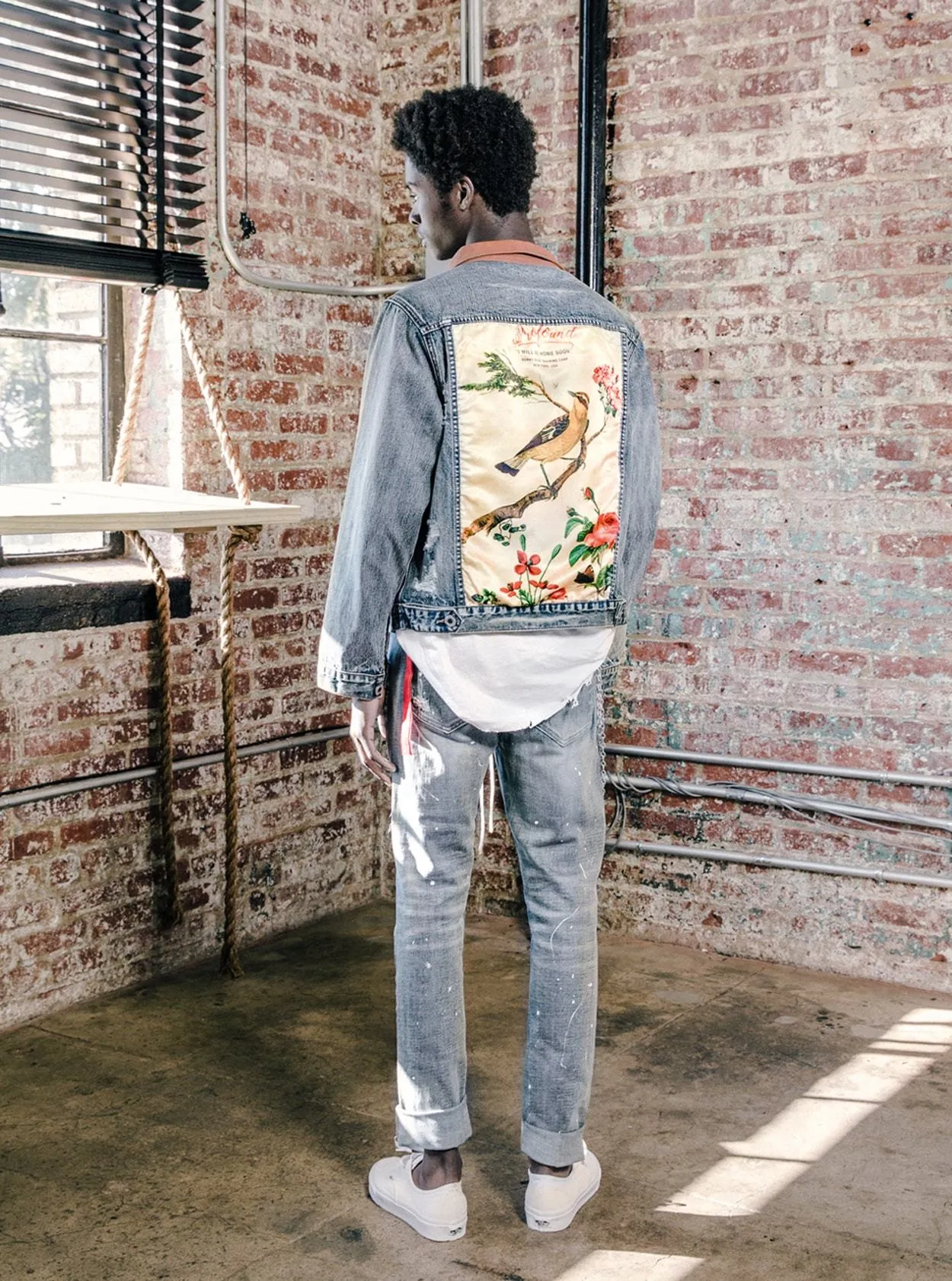 Song of Birds Vintage Denim Jacket