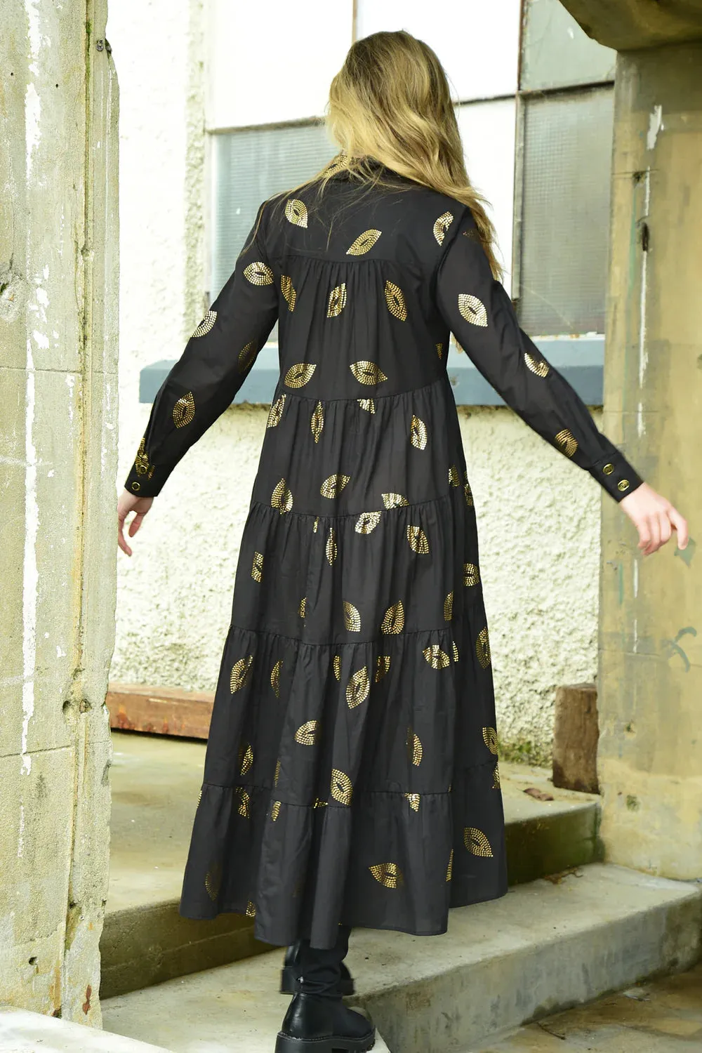 Sun and the Swoon Dress / Black Gold