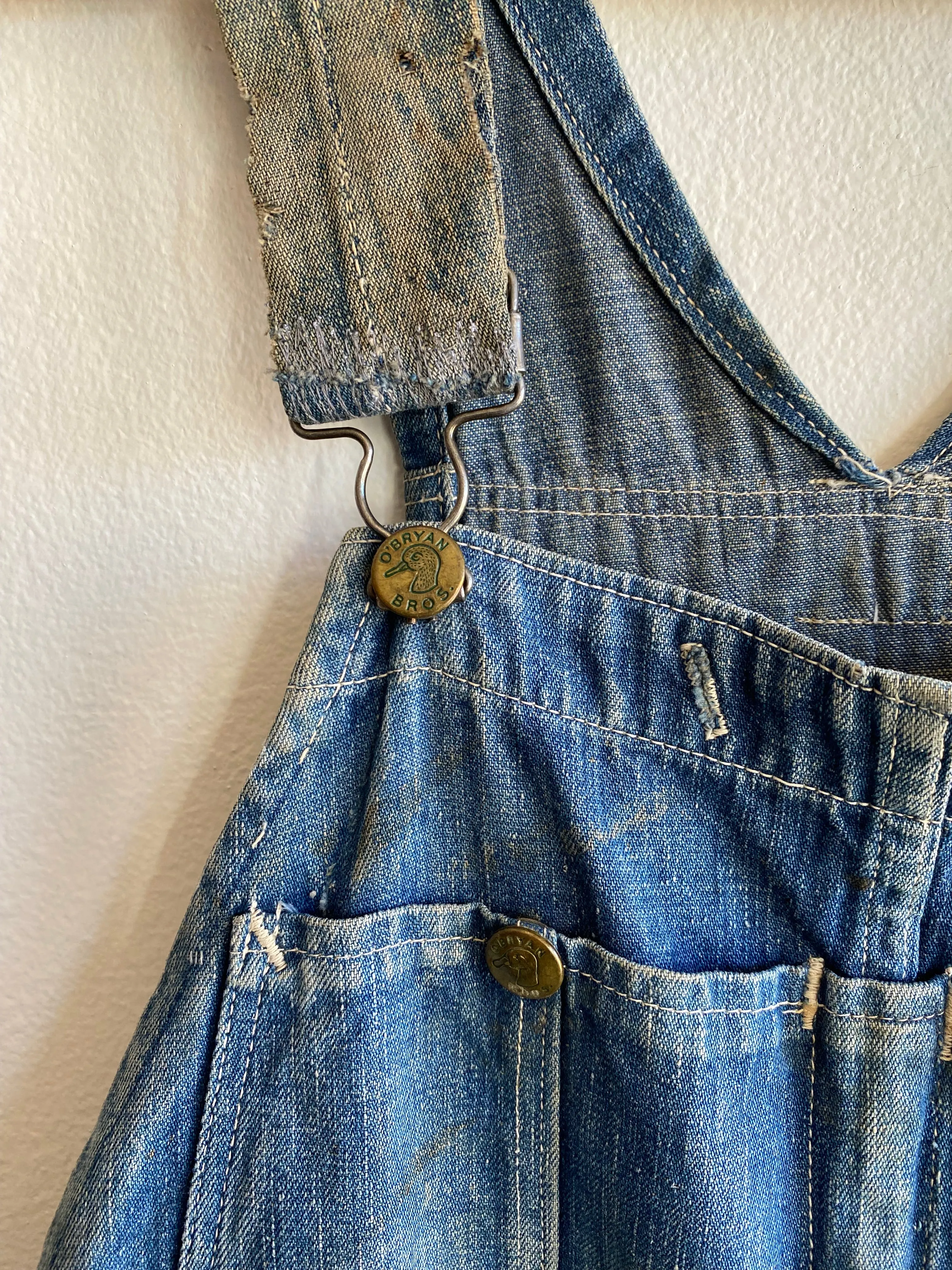 Vintage 1940s OBryan Bros. Denim Overalls