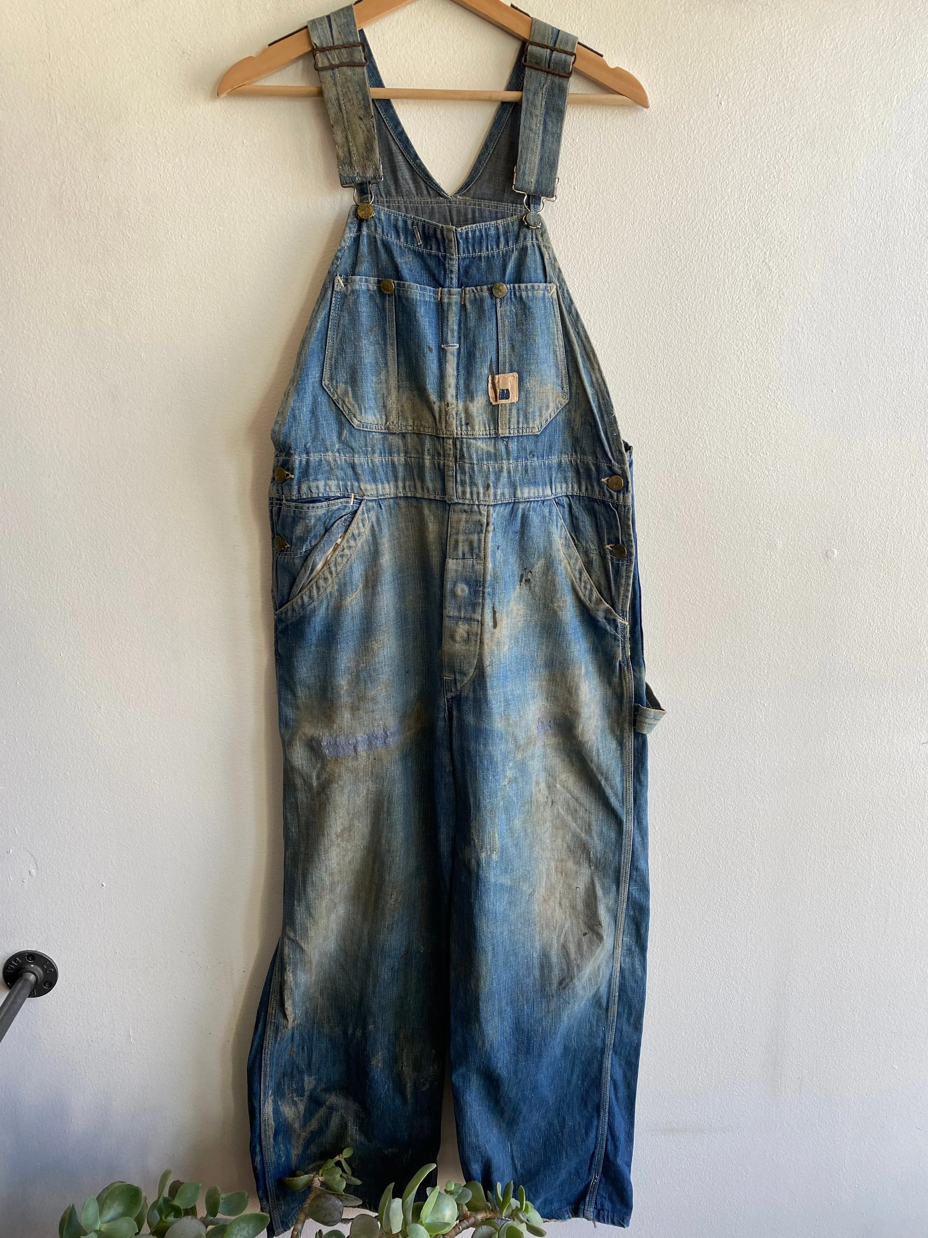 Vintage 1940s OBryan Bros. Denim Overalls