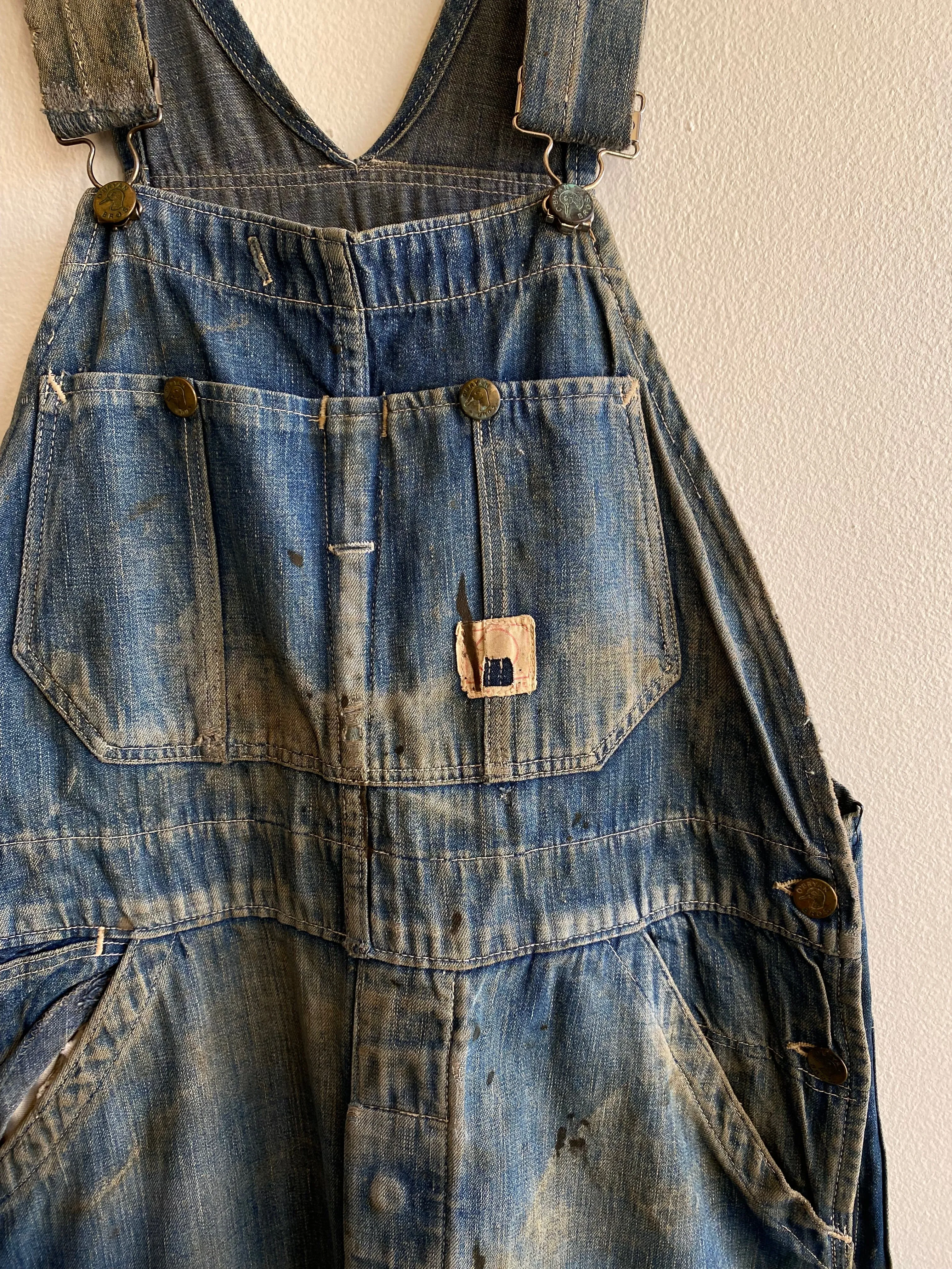 Vintage 1940s OBryan Bros. Denim Overalls