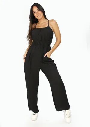 VJ-NP-70331 Black Overall de Mujer