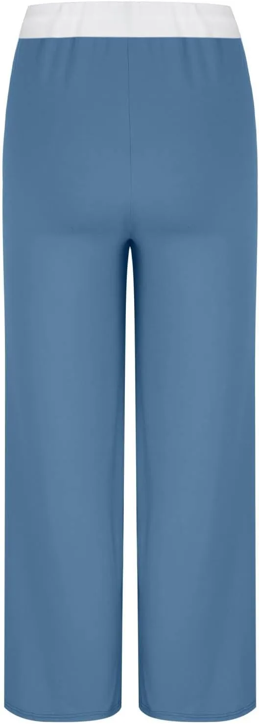 Women's Sweatpants Fashion Drawstring High Waist Lounge Pants with Pockets Summer Wide Leg Athletic Workout Trousers