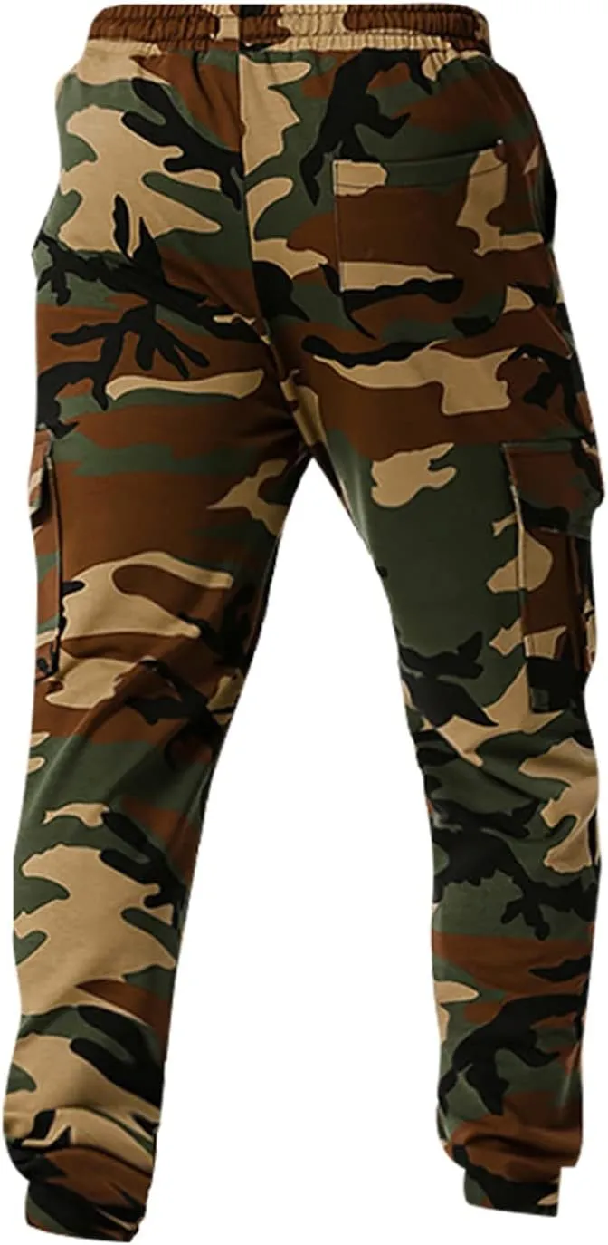 Ymosrh Khaki Cargo Pants for Men Jeans Solid Color Ripped Holes Frayed Gradient Washed Trousers Slim Fit Chinos