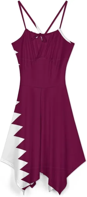 Zakqeik Women's Mexican Flag Camisole Dress Summer Party Casual Dress